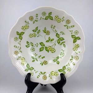 Vintage 1970s Sears Petit Flora Ironstone 9” Round Vegetable Serving Bowl
